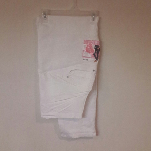 Great Expectations Maternity Ankle Jeans White Choose Large XL XXL New w/Defects - Picture 1 of 5